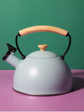 La Cafetiere Purple Whistling Kettle with Wooden Handle 1.6L