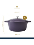 MasterClass purple casserole dish 5L, imported from the UK