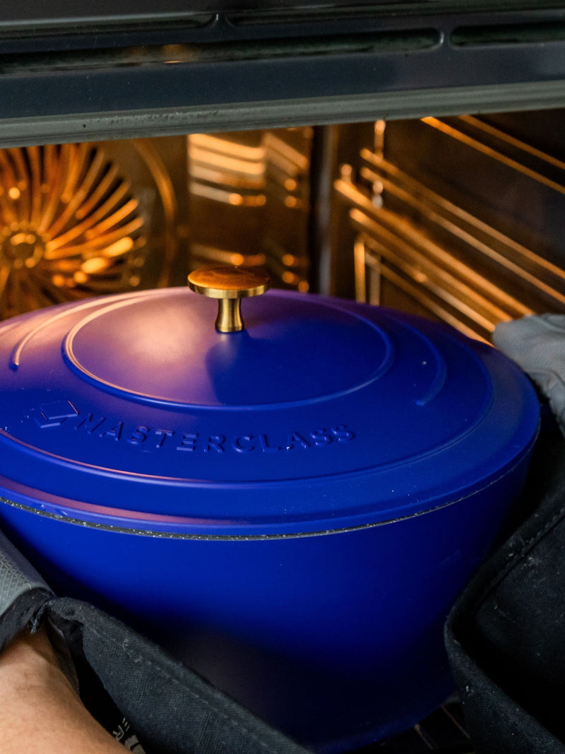 MasterClass blue casserole dish 4L (British brand)