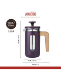 La Cafetiere Purple Pisa French Press 3 Cup