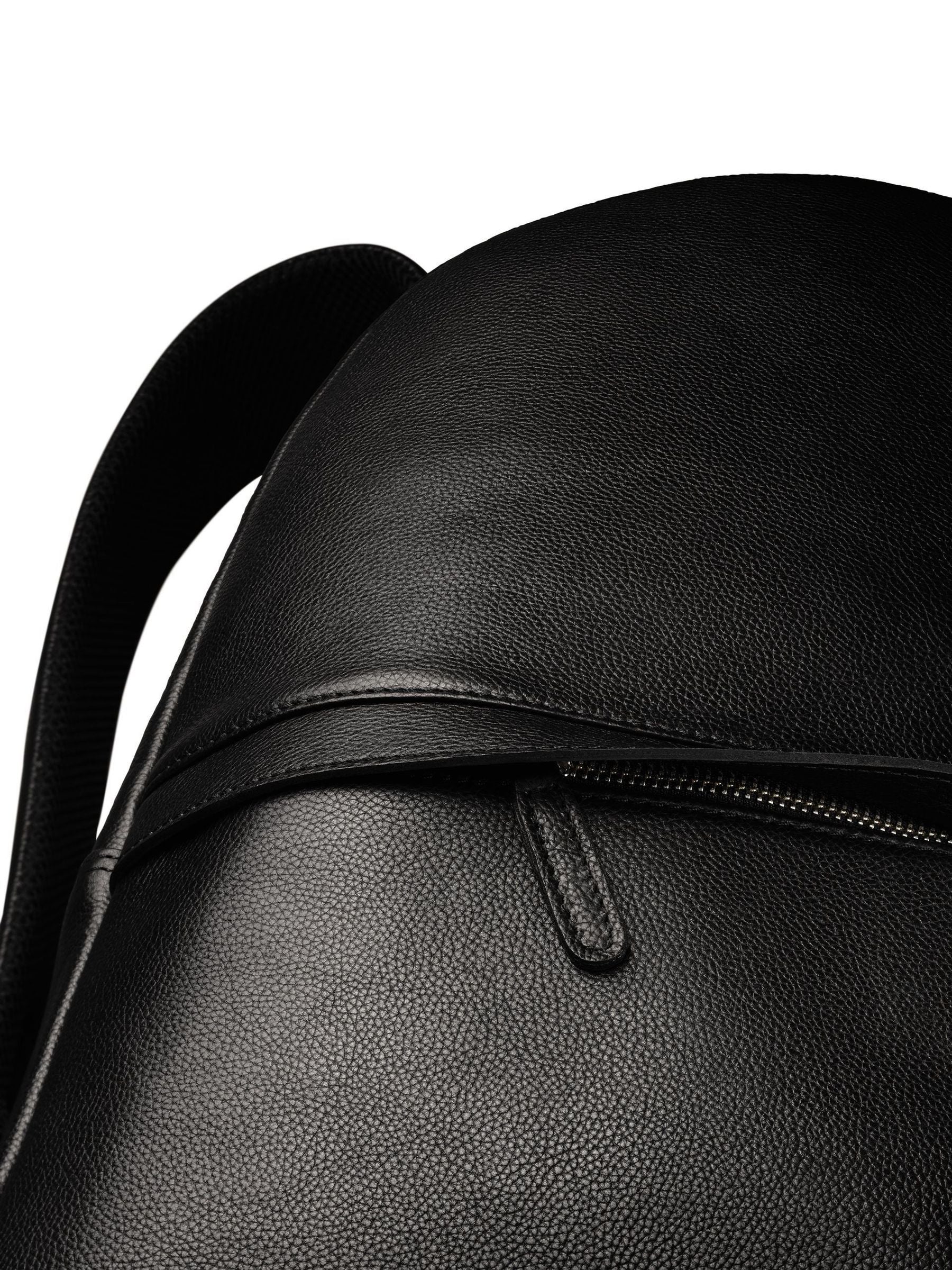 Charles Tyrwhitt black grain leather backpack, imported from the UK