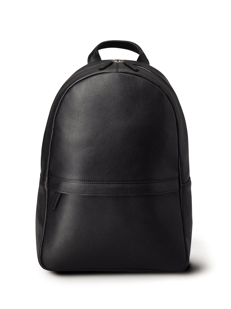 Charles Tyrwhitt black grain leather backpack, imported from the UK