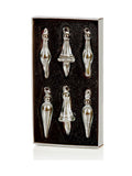 Premier Decorations glass drop baubles set of 8, UK version