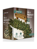 Premier Decorations warm white 240 LED tree lights 6m - British product