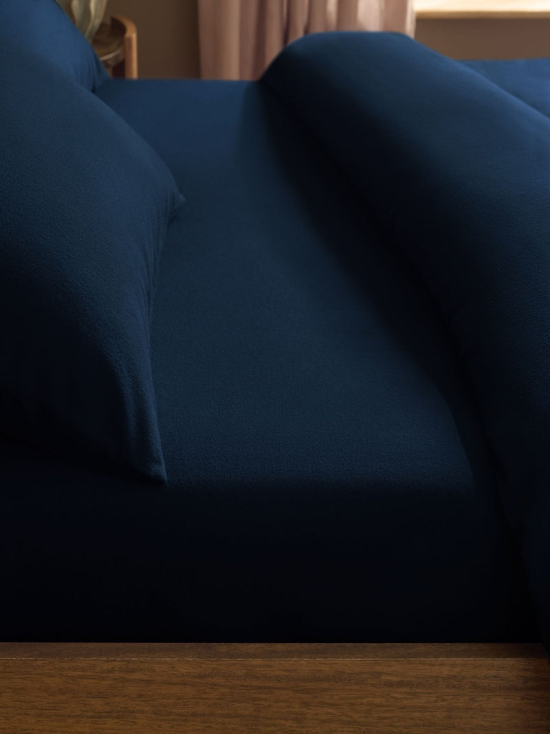 Dark Green Brushed Cotton Supersoft Deep Fitted Bed Sheet
