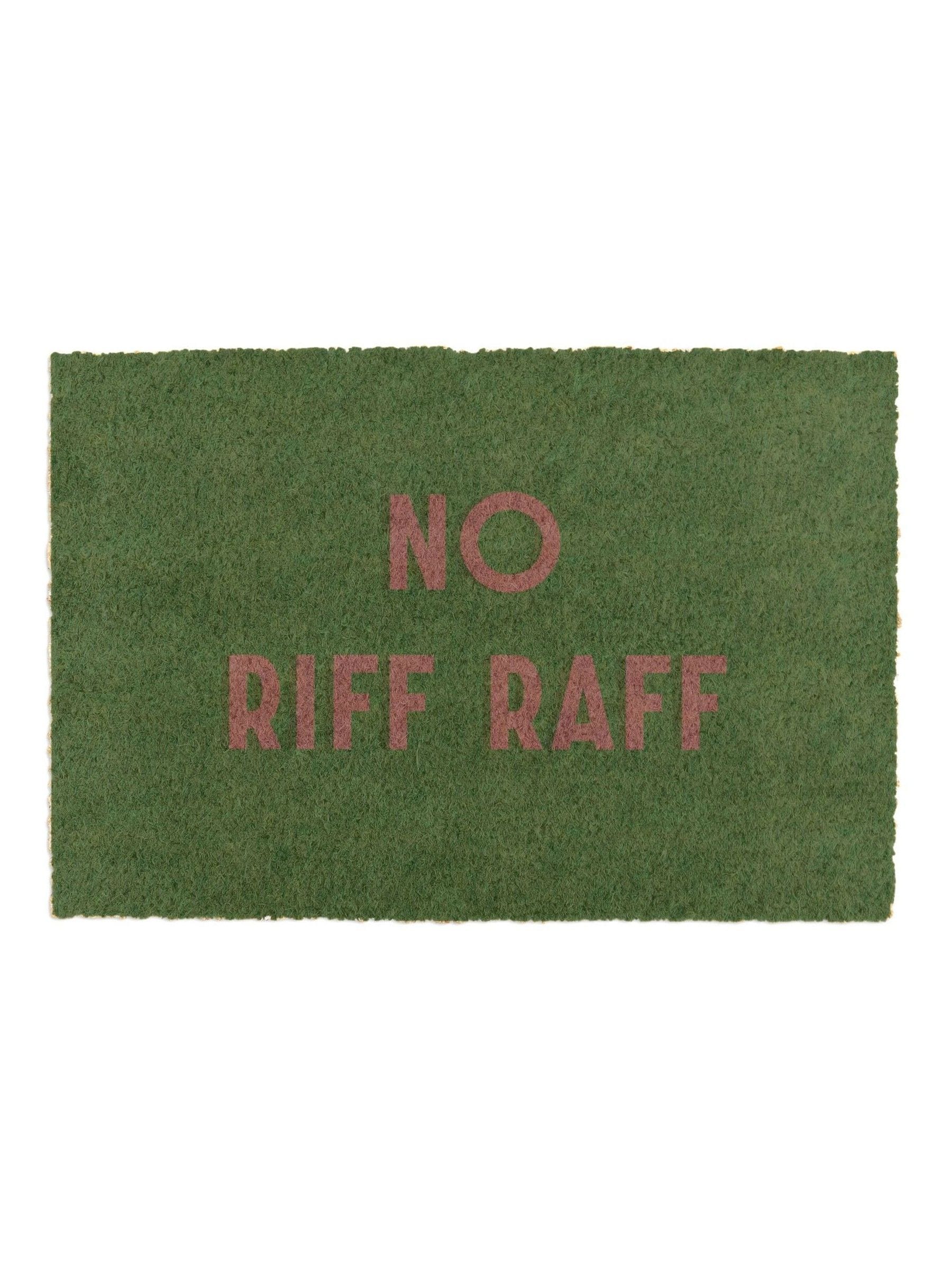 Artsy Mats Brown No Riff Raff doormat 60x40cm - British product