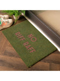 Artsy Mats Brown No Riff Raff doormat 60x40cm - British product