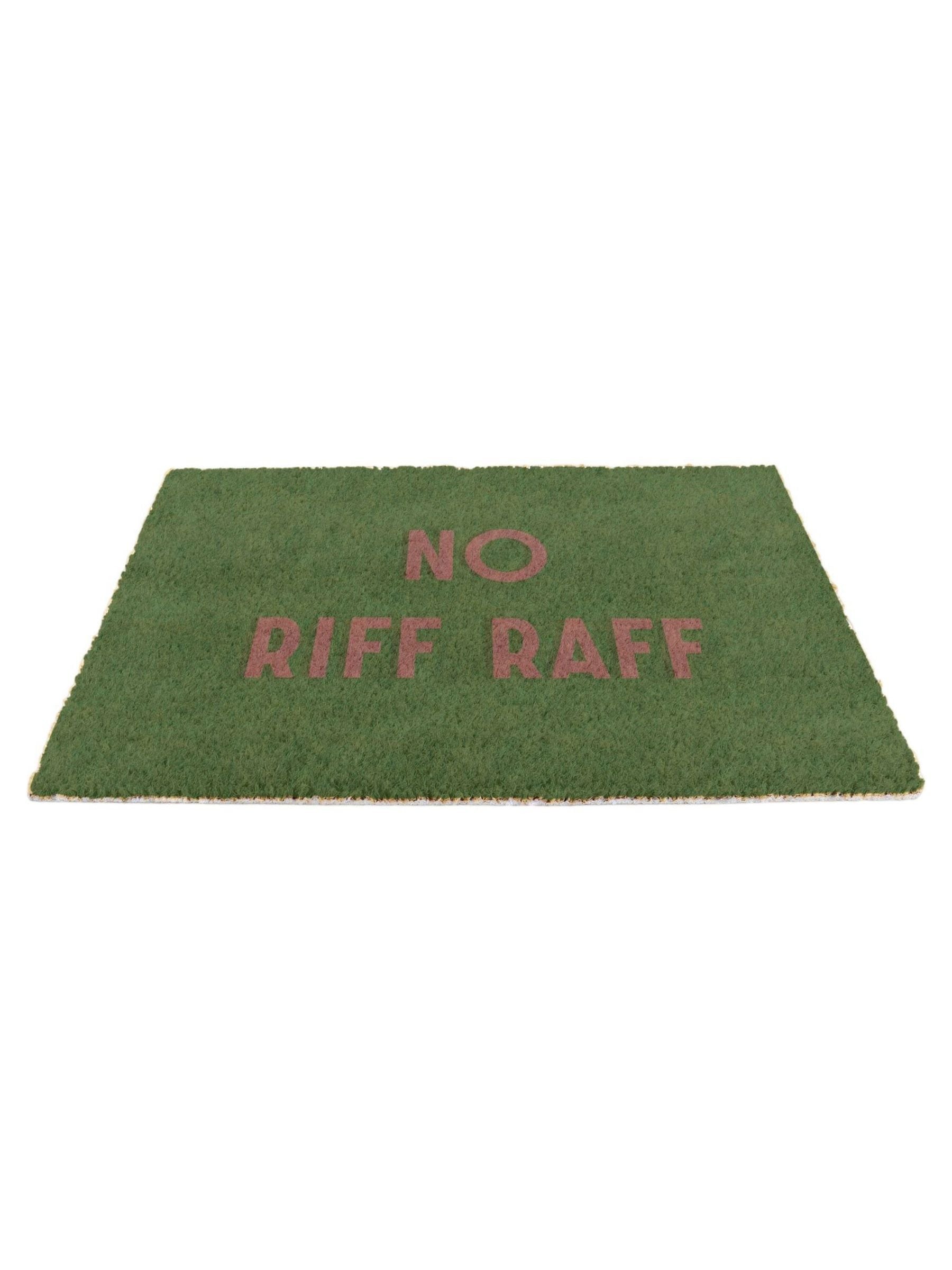 Artsy Mats Brown No Riff Raff doormat 60x40cm - British product