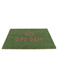 Artsy Mats Brown No Riff Raff doormat 60x40cm - British product