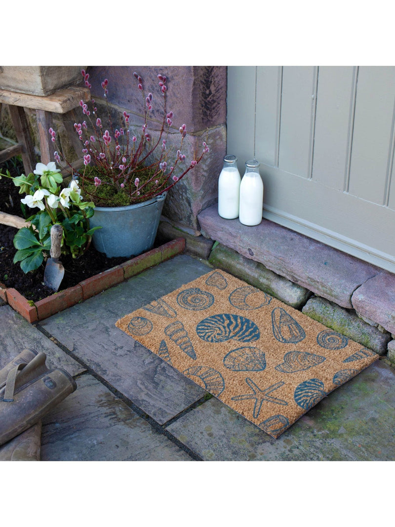 Artsy Mats Brown Shells doormat 60x40cm, UK version