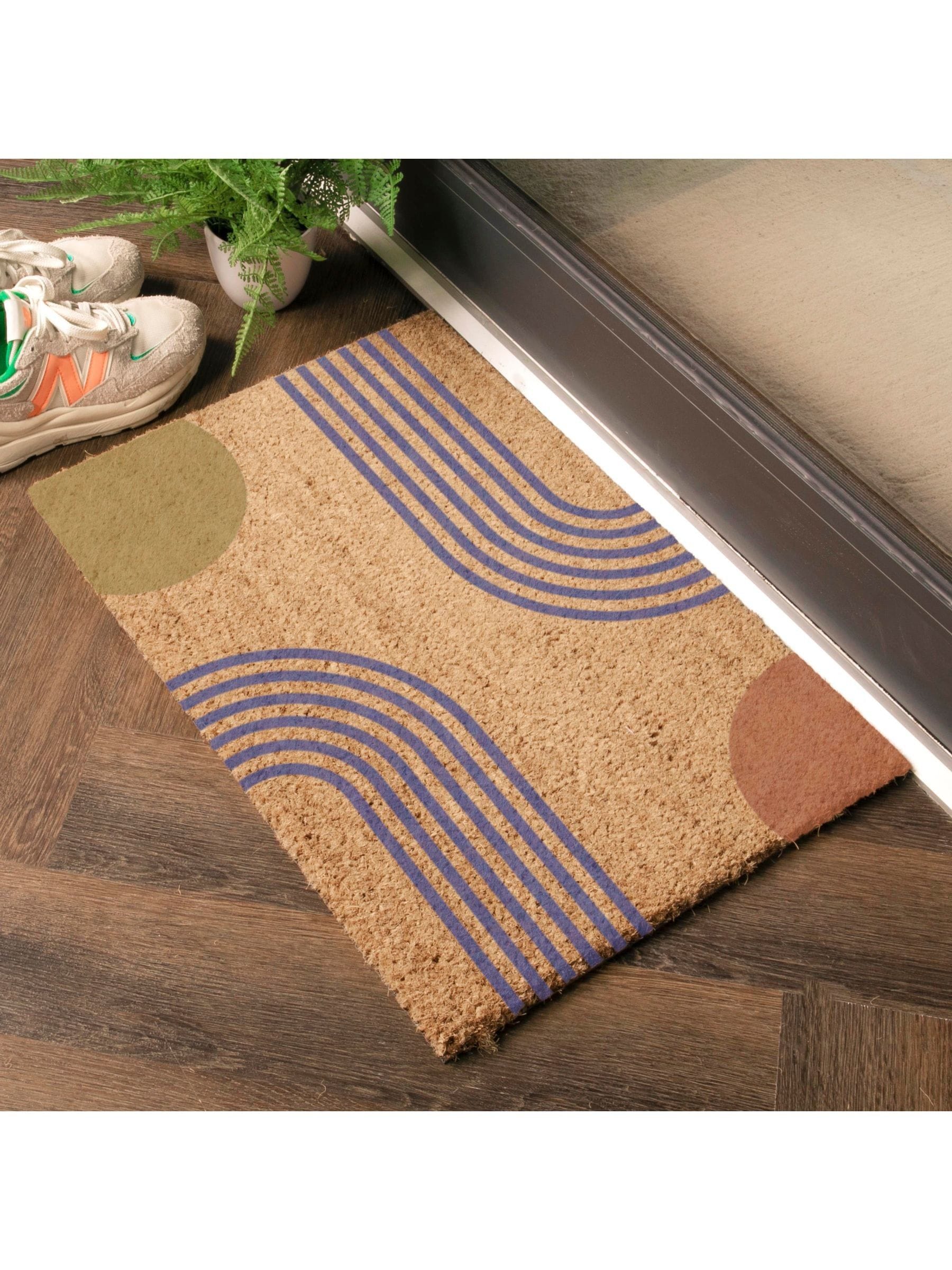 Artsy Mats abstract doormat brown colour 60x40cm - British product