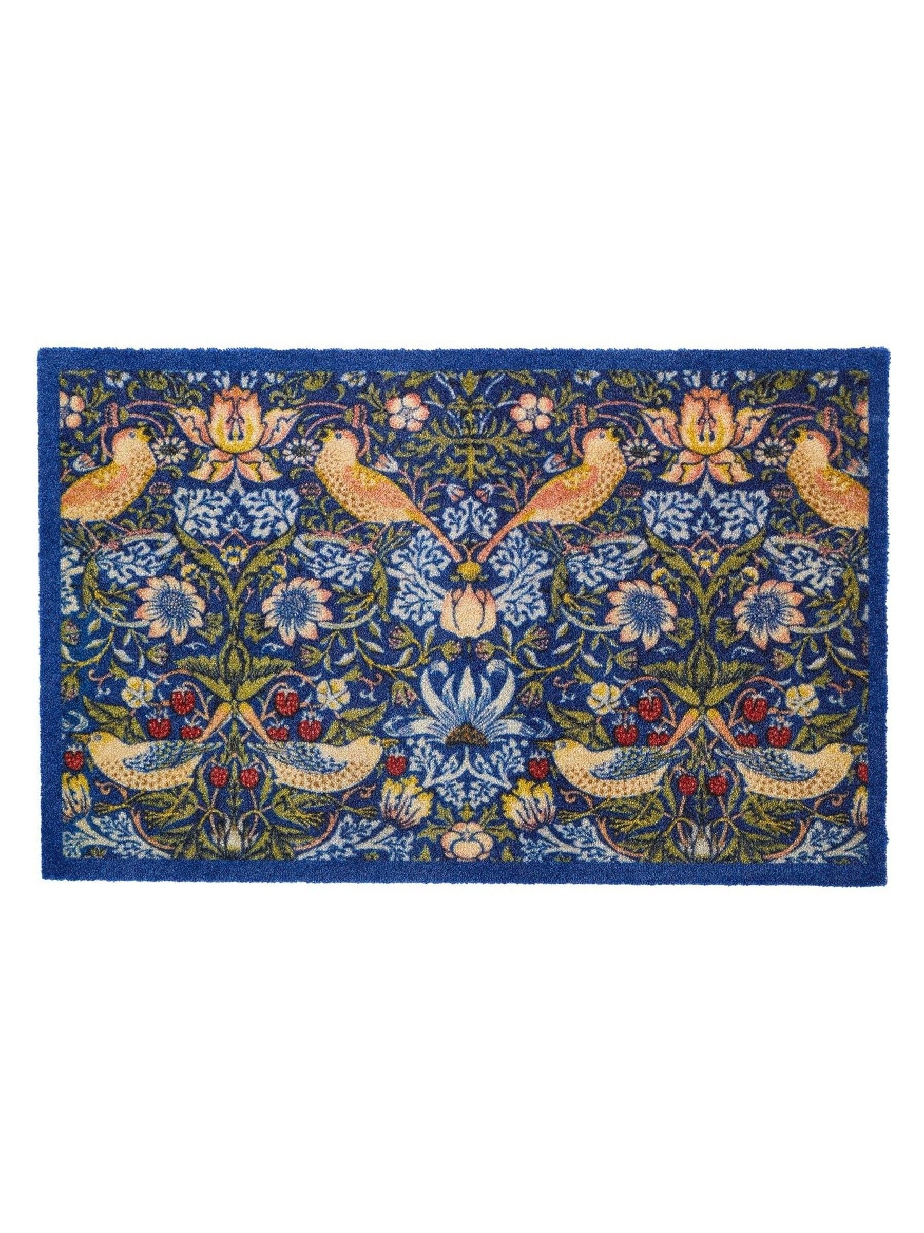 Artsy Mats William Morris Strawberry Thief Blue doormat 60x40 cm - British product