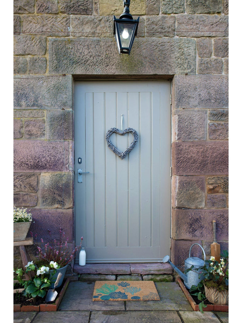 Artsy Mats brown coral and shells doormat 60x40cm (British brand)