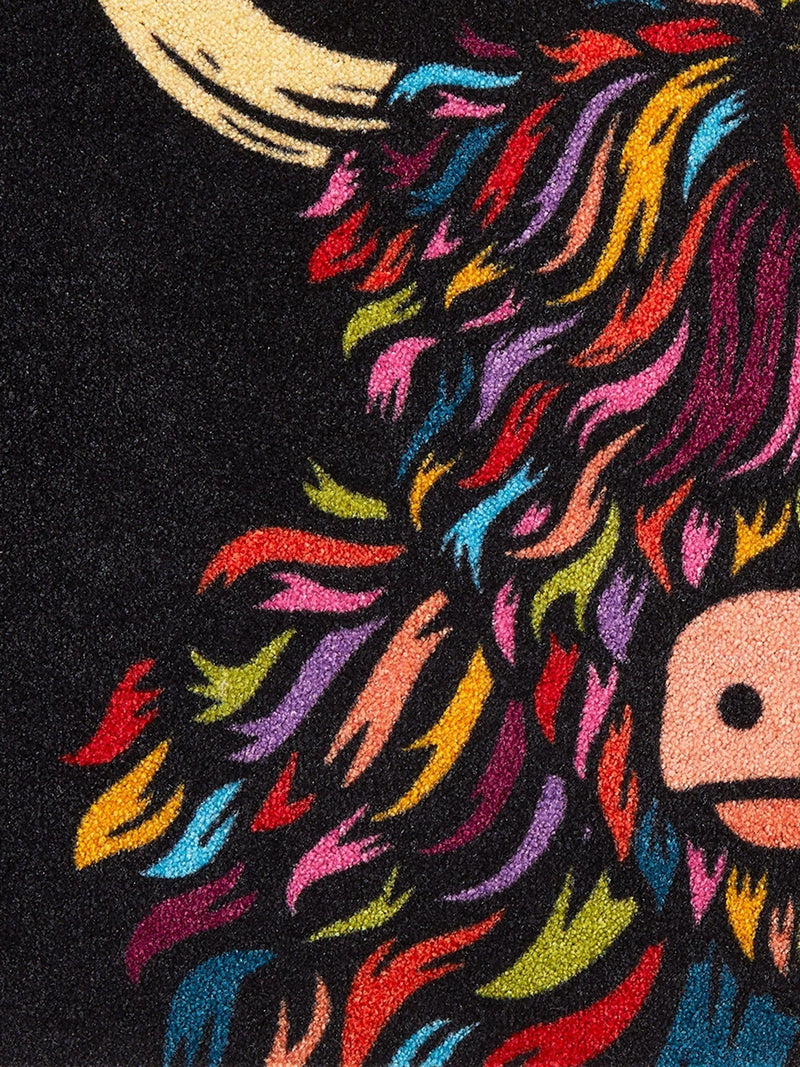 Artsy Mats Highland Cow indoor doormat 80x50cm, UK version