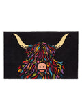 Artsy Mats Highland Cow indoor doormat 80x50cm, UK version