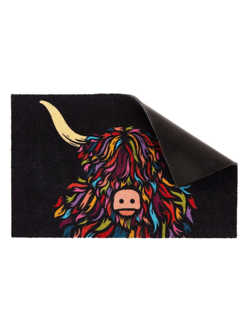 Artsy Mats Highland Cow indoor doormat 80x50cm, UK version