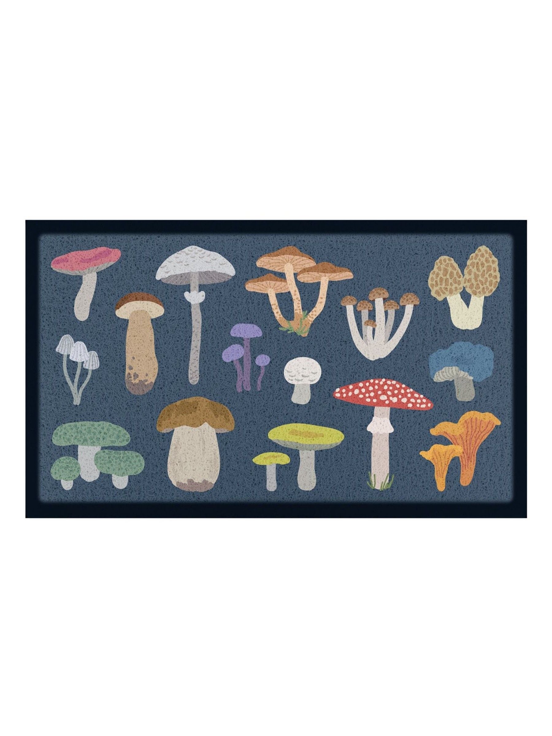 Artsy Mats wild mushroom doormat 70x40cm, imported from the UK