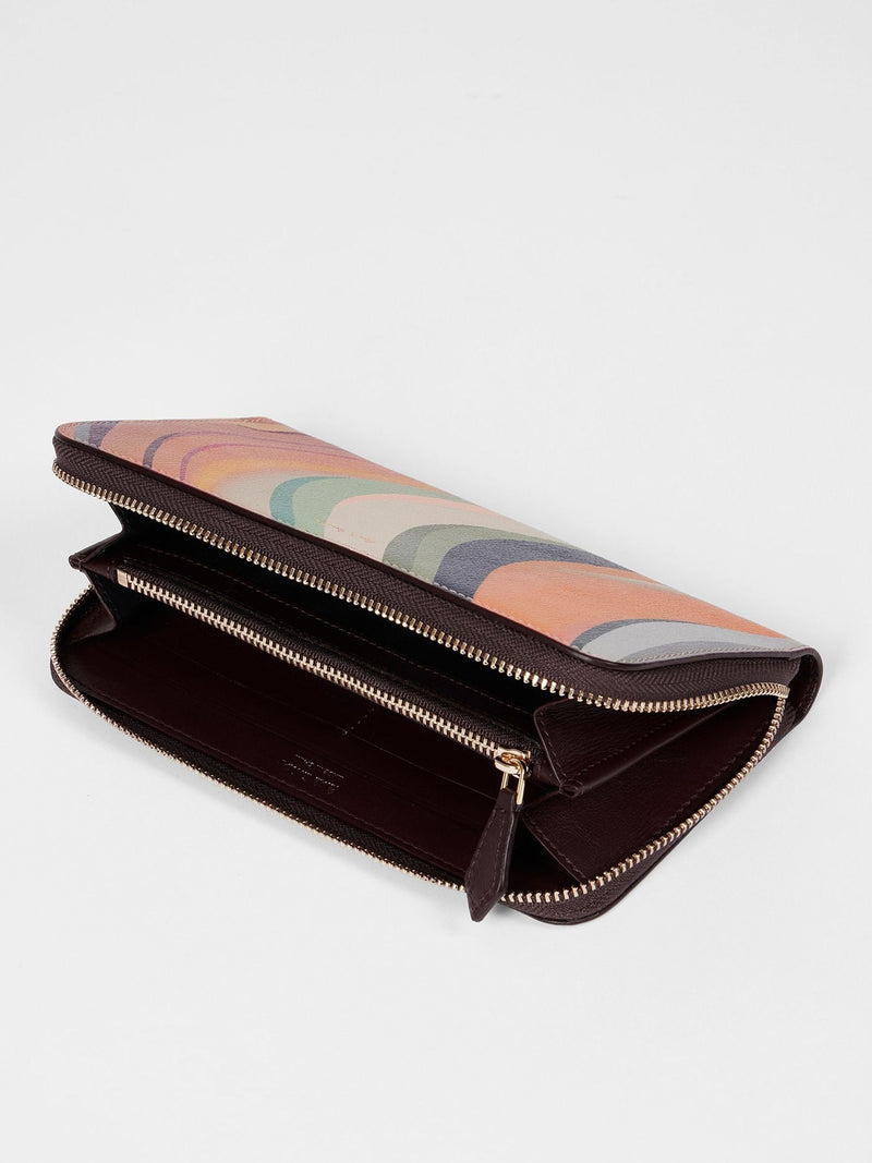 PS Paul Smith Orange Signature Swirl leather purse (British brand)