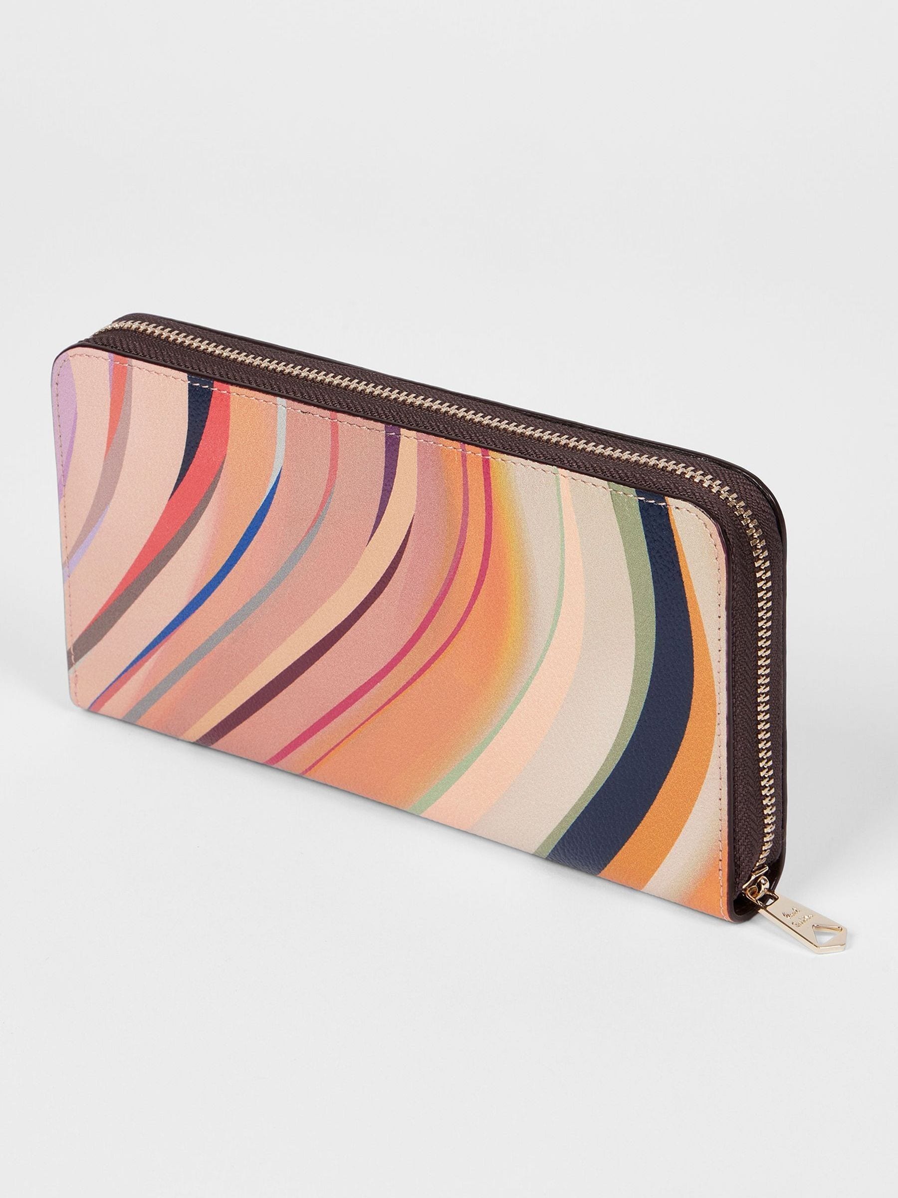 PS Paul Smith Orange Signature Swirl leather purse (British brand)