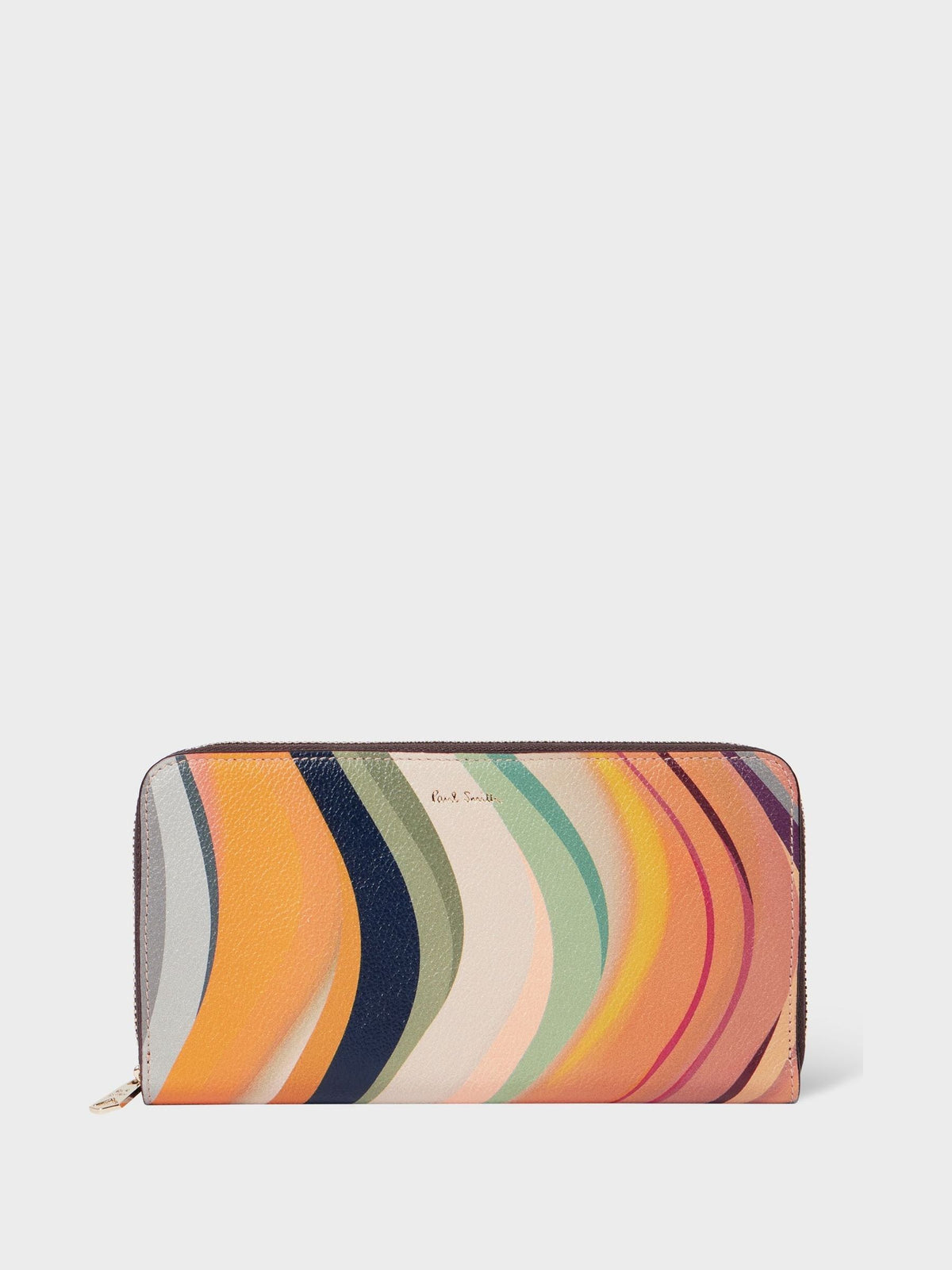 PS Paul Smith Orange Signature Swirl leather purse (British brand)
