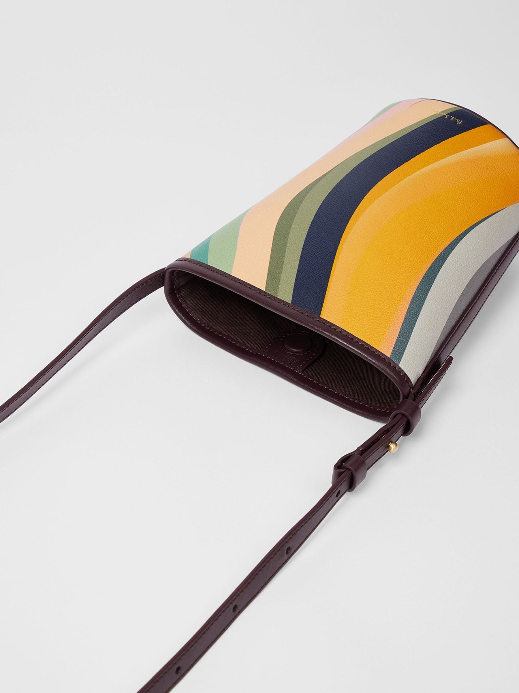 PS Paul Smith orange swirl mini bucket bag, imported from the UK