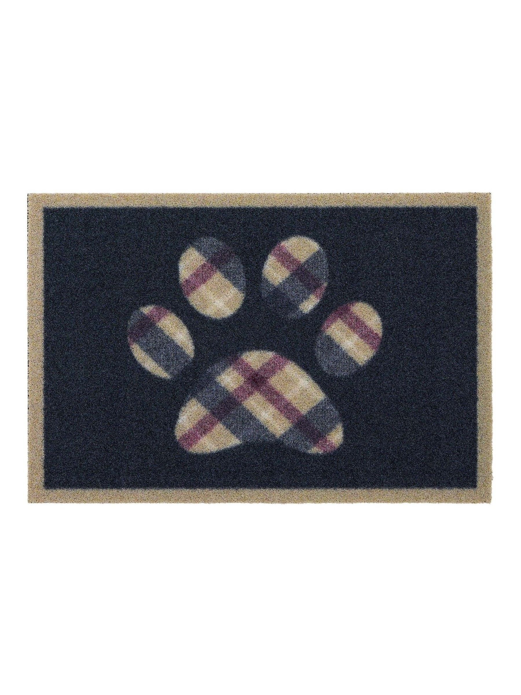Hug Rug outdoor mat Navy Tartan Paw - British product