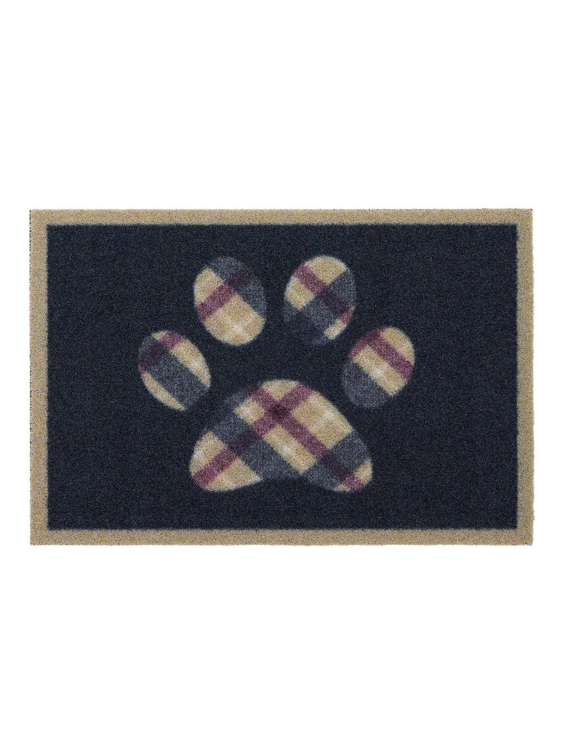 Hug Rug outdoor mat Navy Tartan Paw - British product