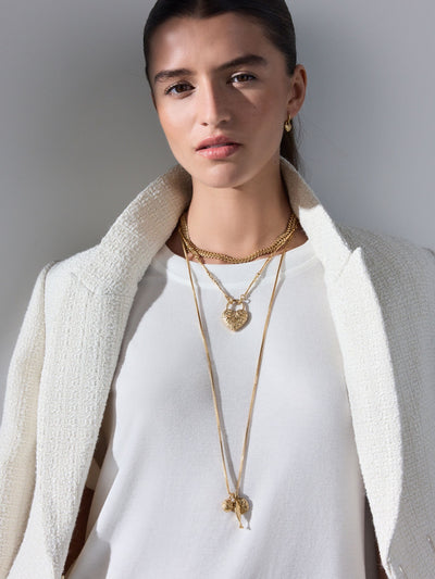 Next Tabitha Simmons Gold Tone Love Is In The Air Layered Charm Necklace- Buy online at McGrocer