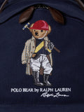 Polo Ralph Lauren Blue Bear canvas leather large backpack, UK version
