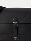 Polo Ralph Lauren black pebbler leather messenger bag - British product