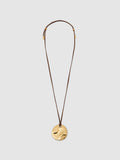 Reiss gold tone Orla large cord pendant necklace 4cm, UK version