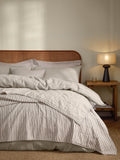 Yard Mole Hebden Stripe Stonewashed Cotton Bedspread