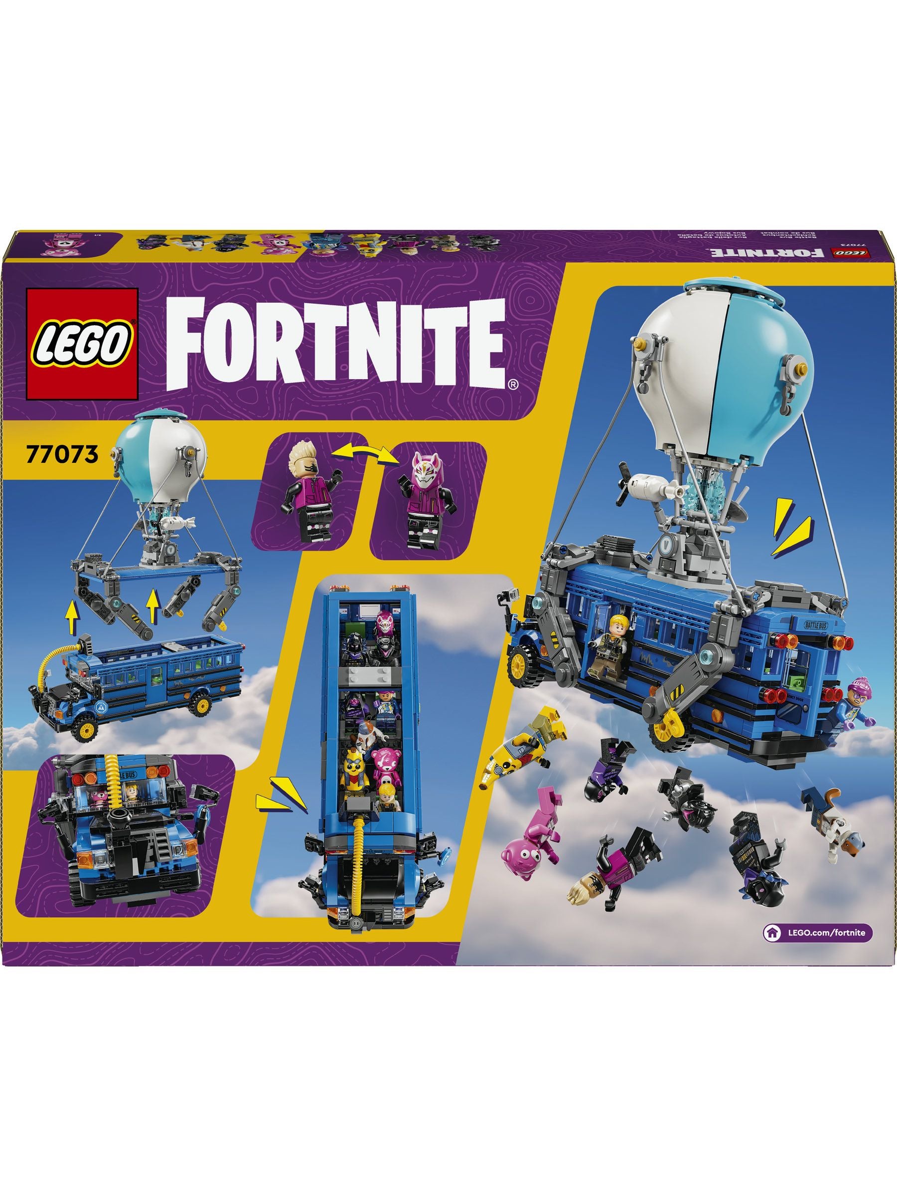 LEGO Fortnite Battle Bus toy building set, imported from the UK