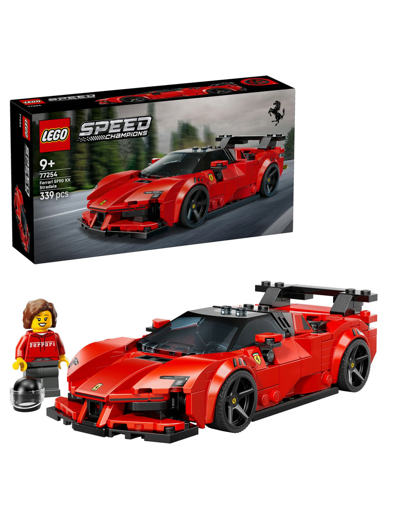 LEGO Ferrari SF90 XX Stradale sports car building set (British brand)