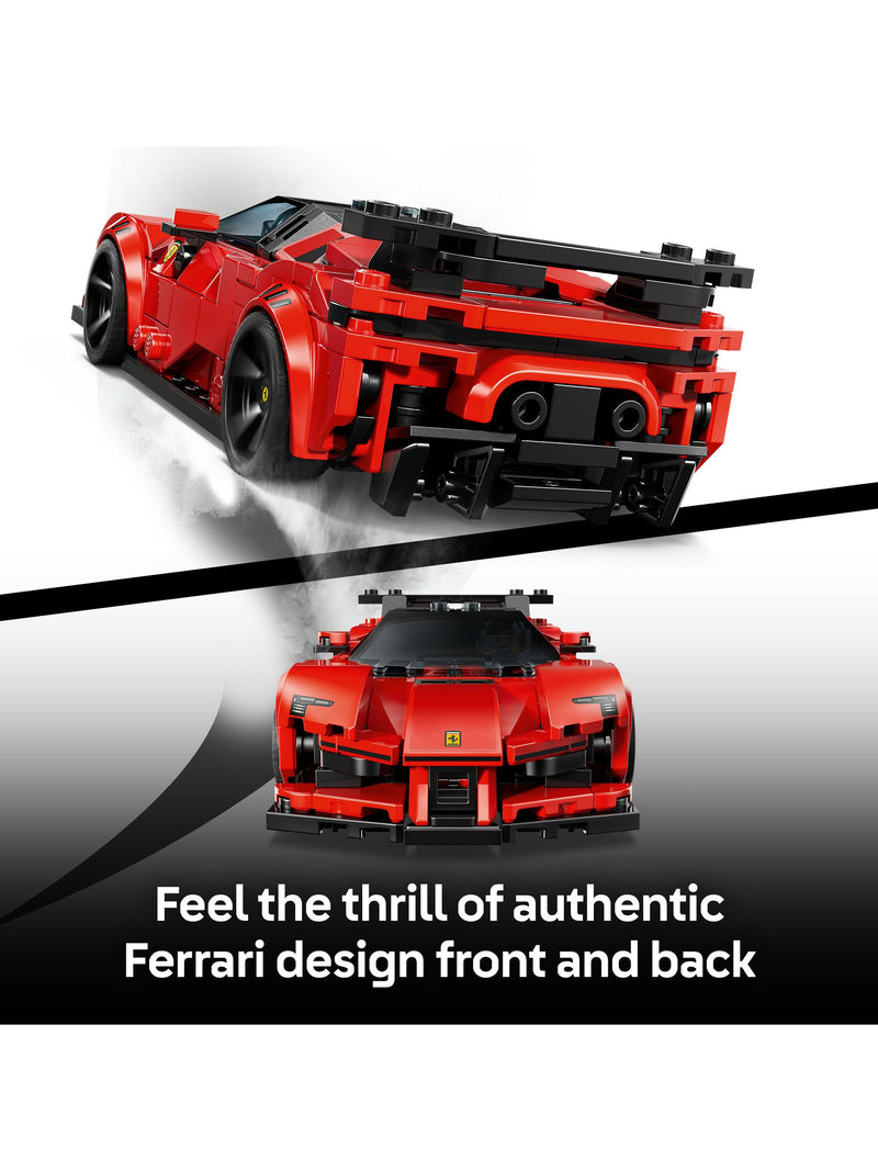 LEGO Ferrari SF90 XX Stradale sports car building set (British brand)