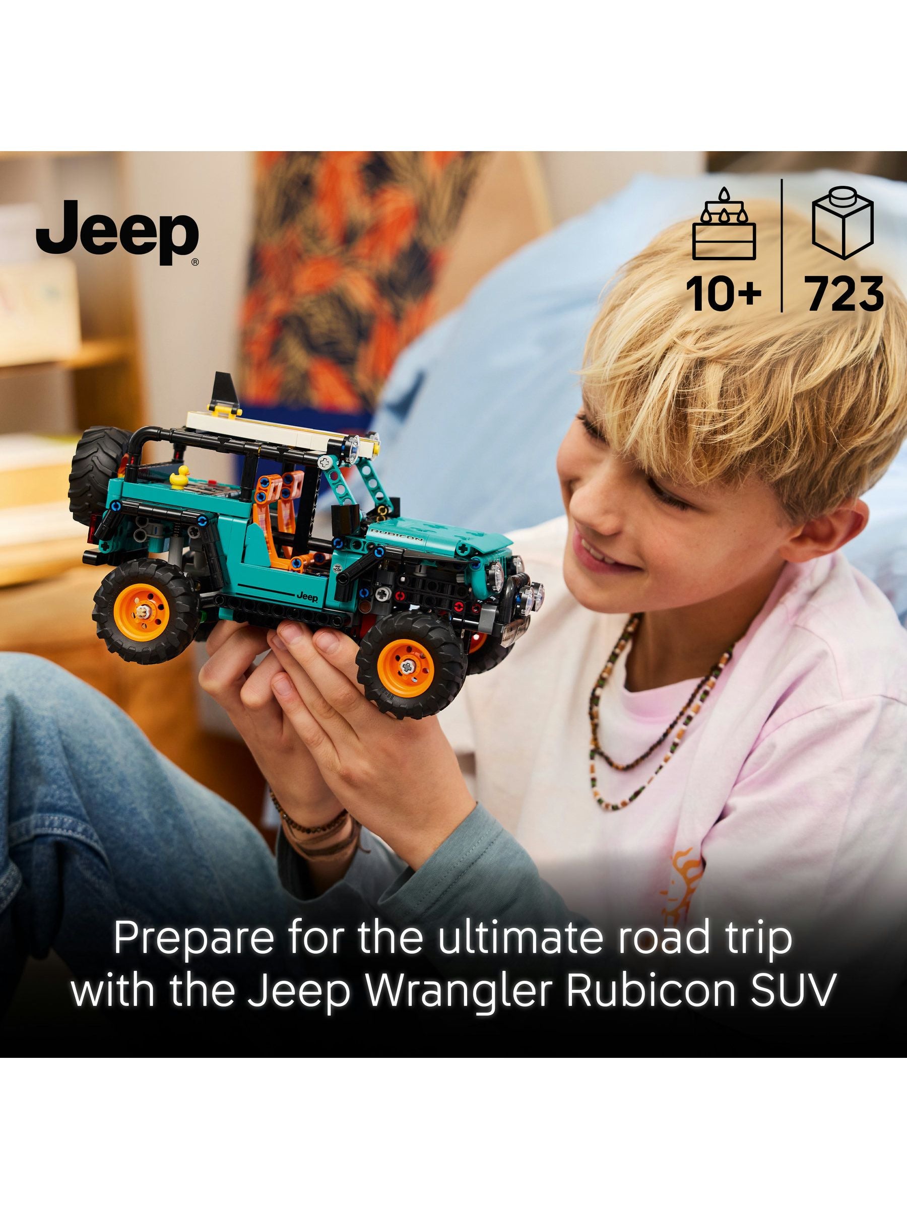 LEGO Technic Jeep Wrangler Rubicon SUV model kit, imported from the UK