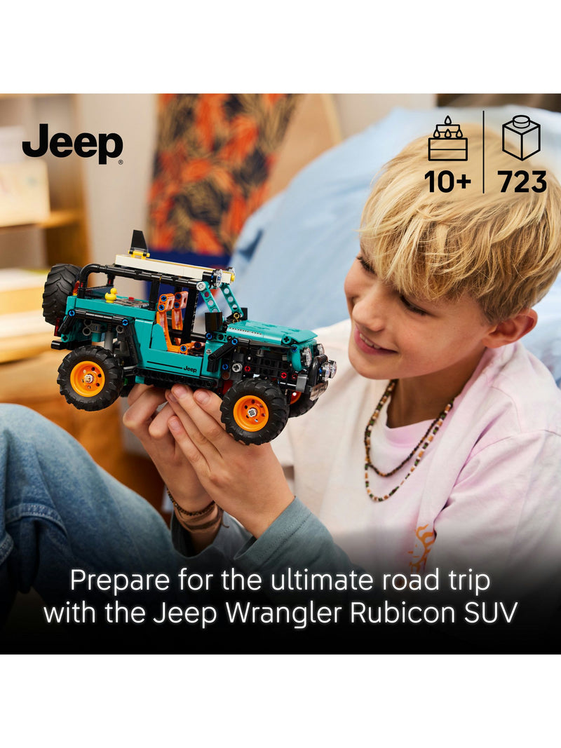 LEGO Technic Jeep Wrangler Rubicon SUV model kit, imported from the UK