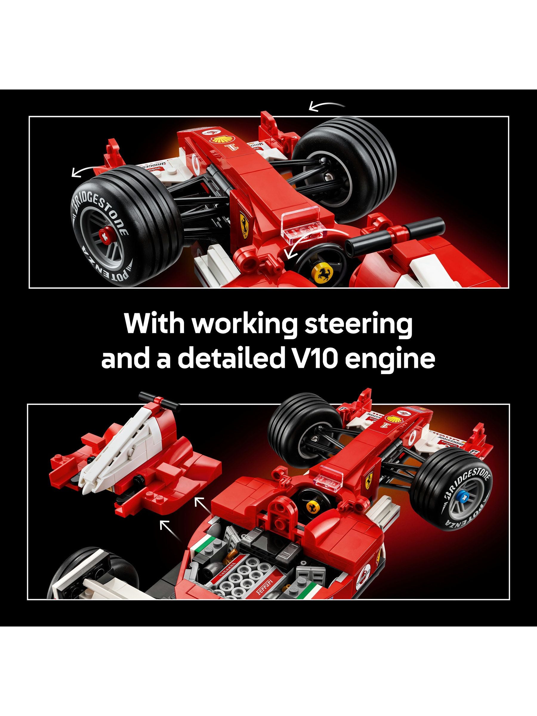 LEGO Ferrari F2004 model car kit, UK version
