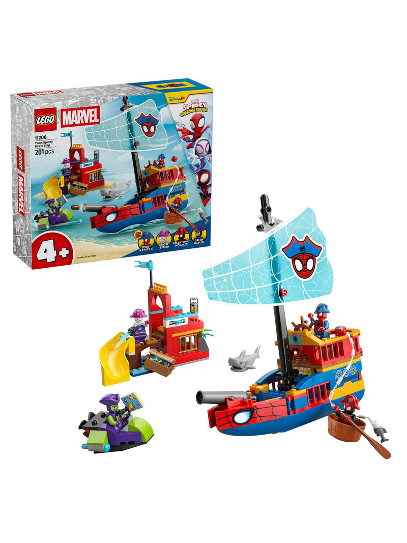 LEGO Marvel Spidey Pirate Ship building toy - British product