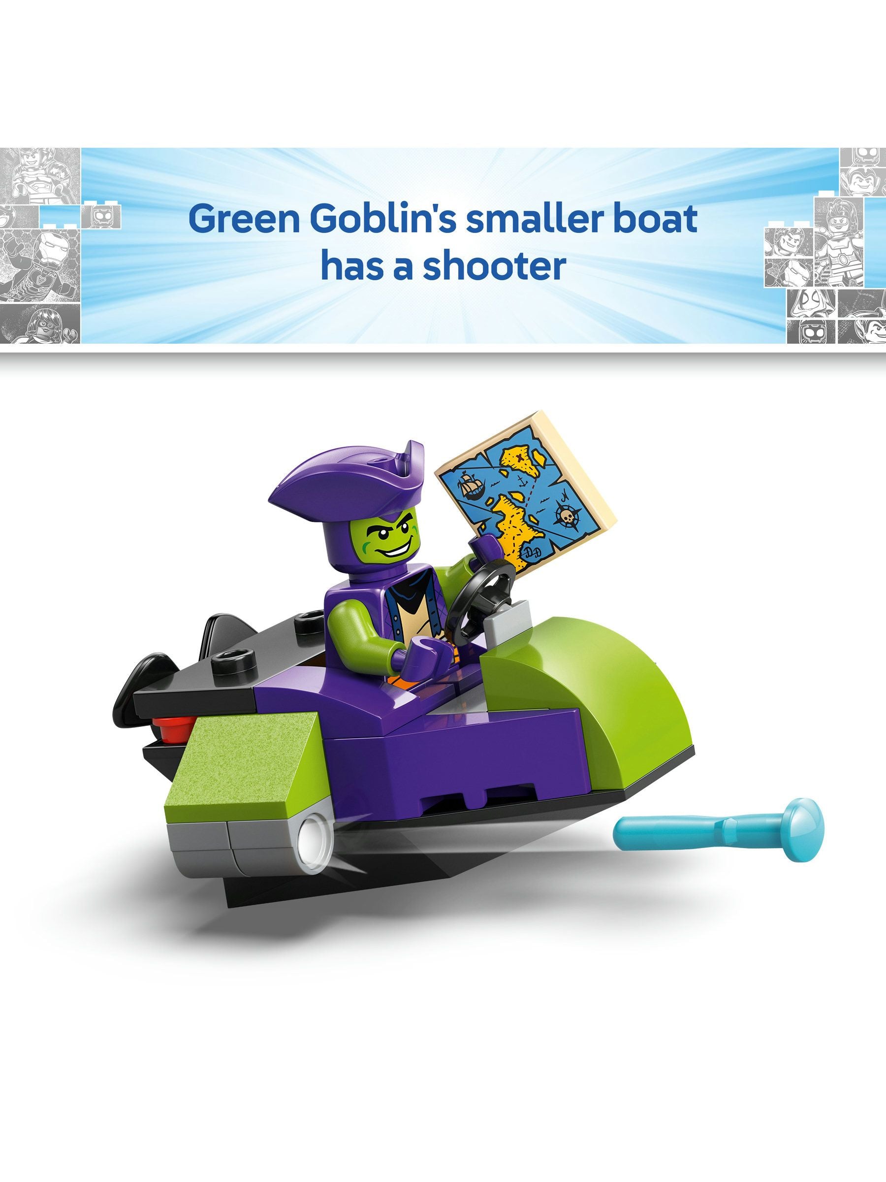 LEGO Marvel Spidey Pirate Ship building toy - British product