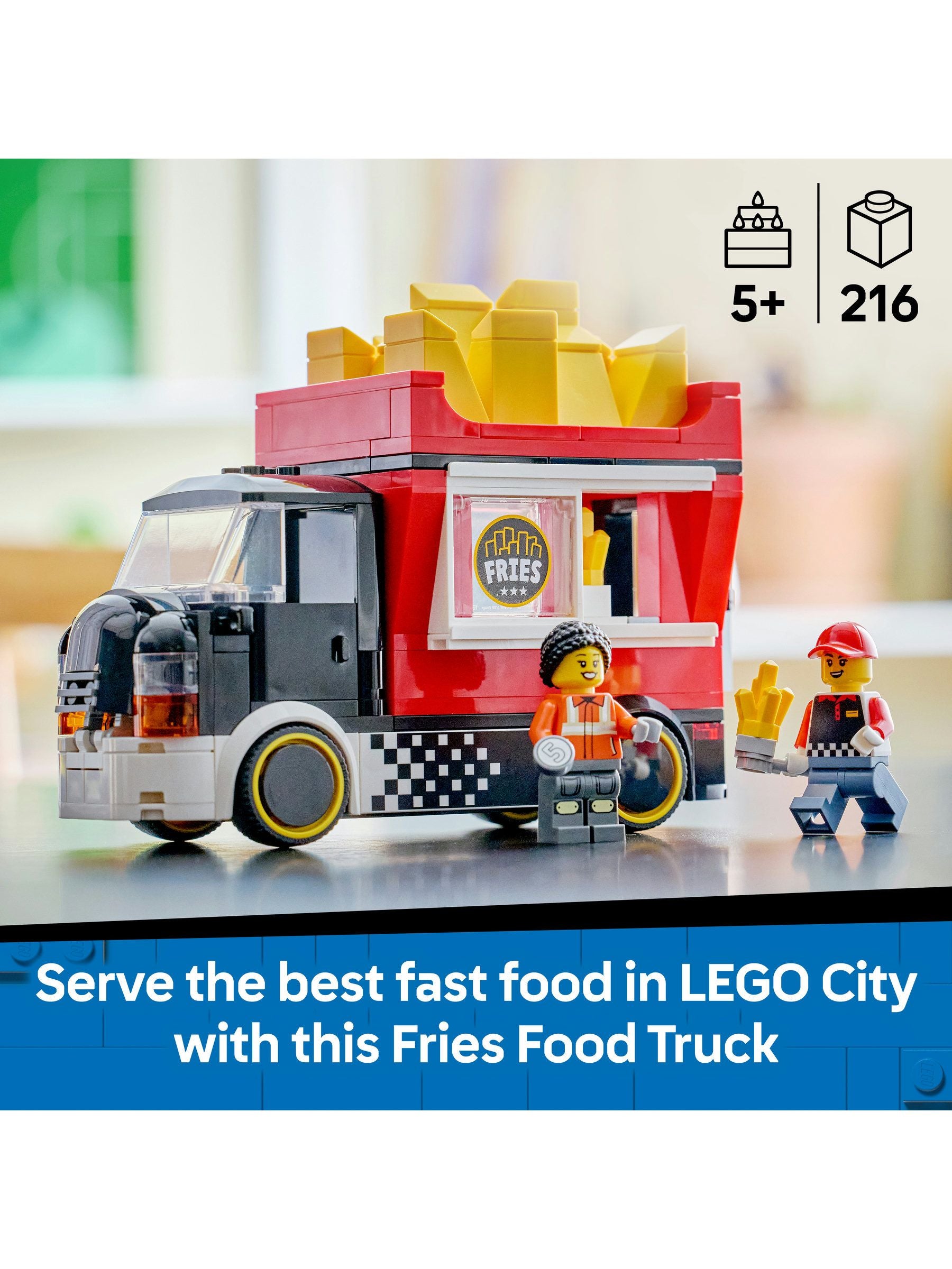 LEGO City Fries Food Truck toy 60488 (British brand)