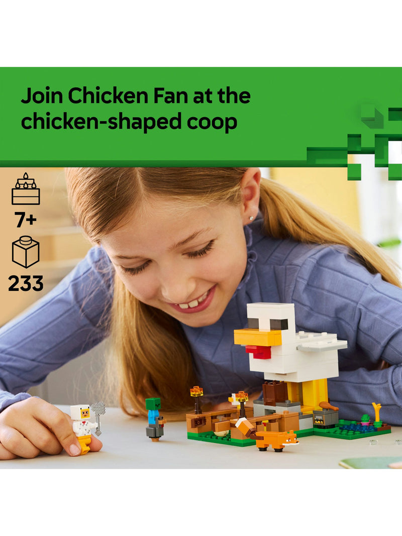 LEGO Minecraft Chicken Farm building toy set, UK version