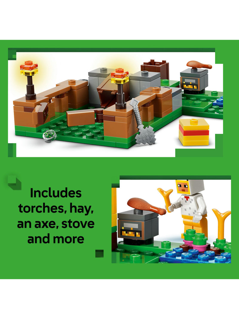 LEGO Minecraft Chicken Farm building toy set, UK version