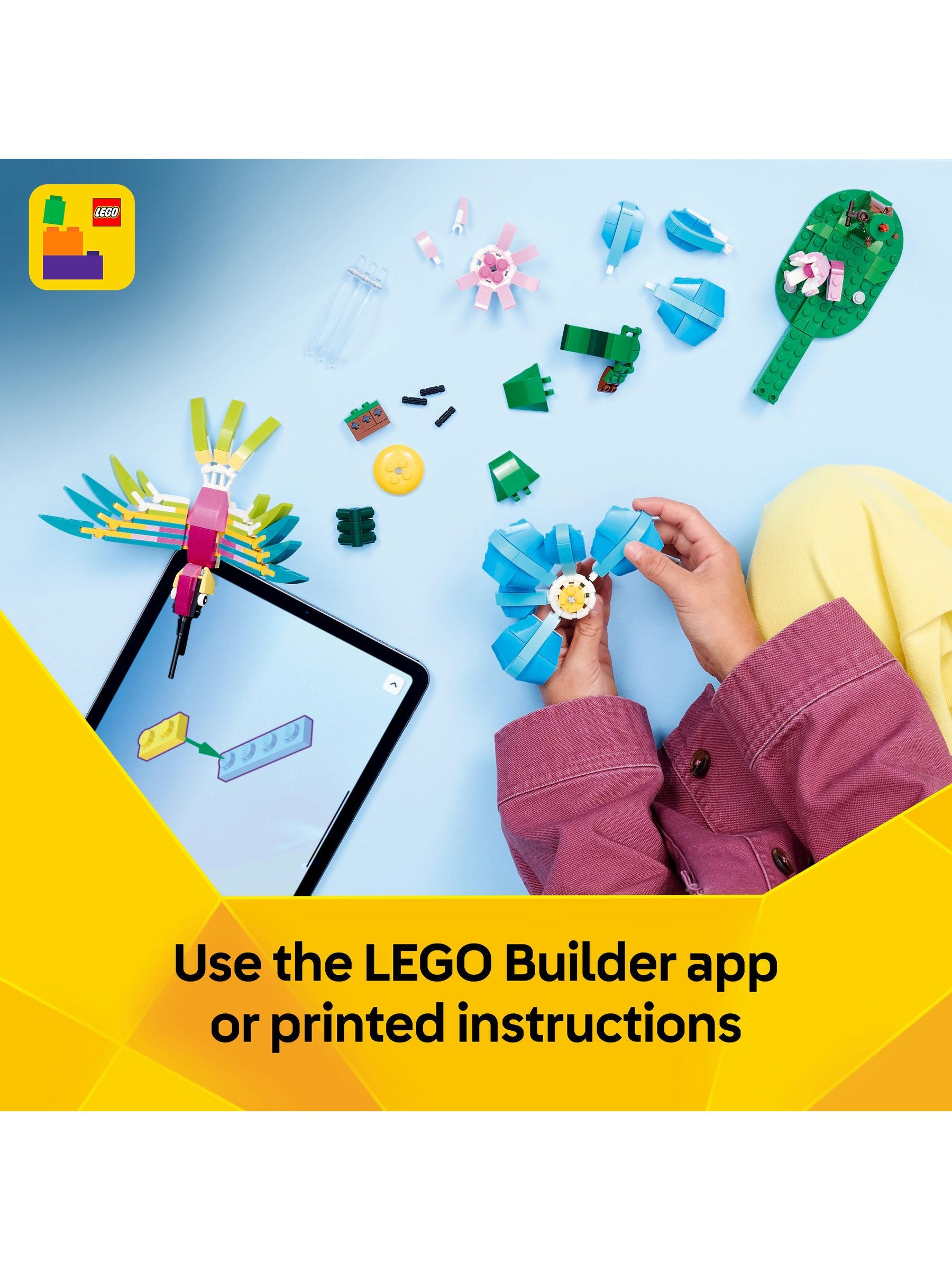 LEGO 3in1 Hummingbird building toy, imported from the UK