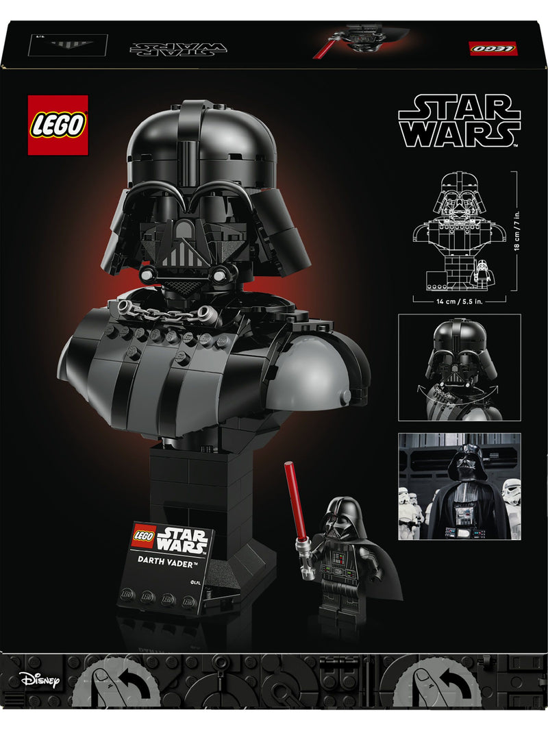 LEGO Star Wars Darth Vader Bust model kit 75439, UK version