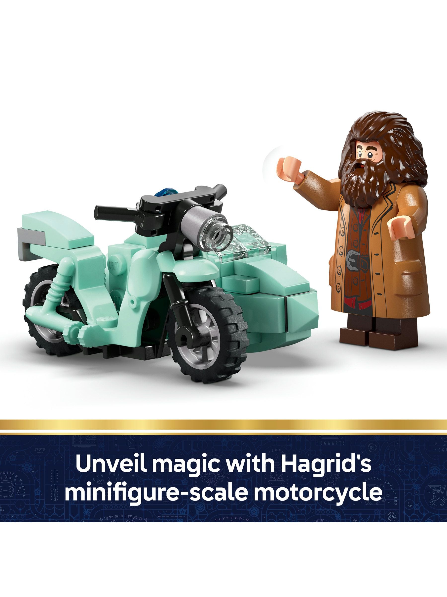 LEGO Harry Potter set Hagrid's flying motorcycle 76459, UK version