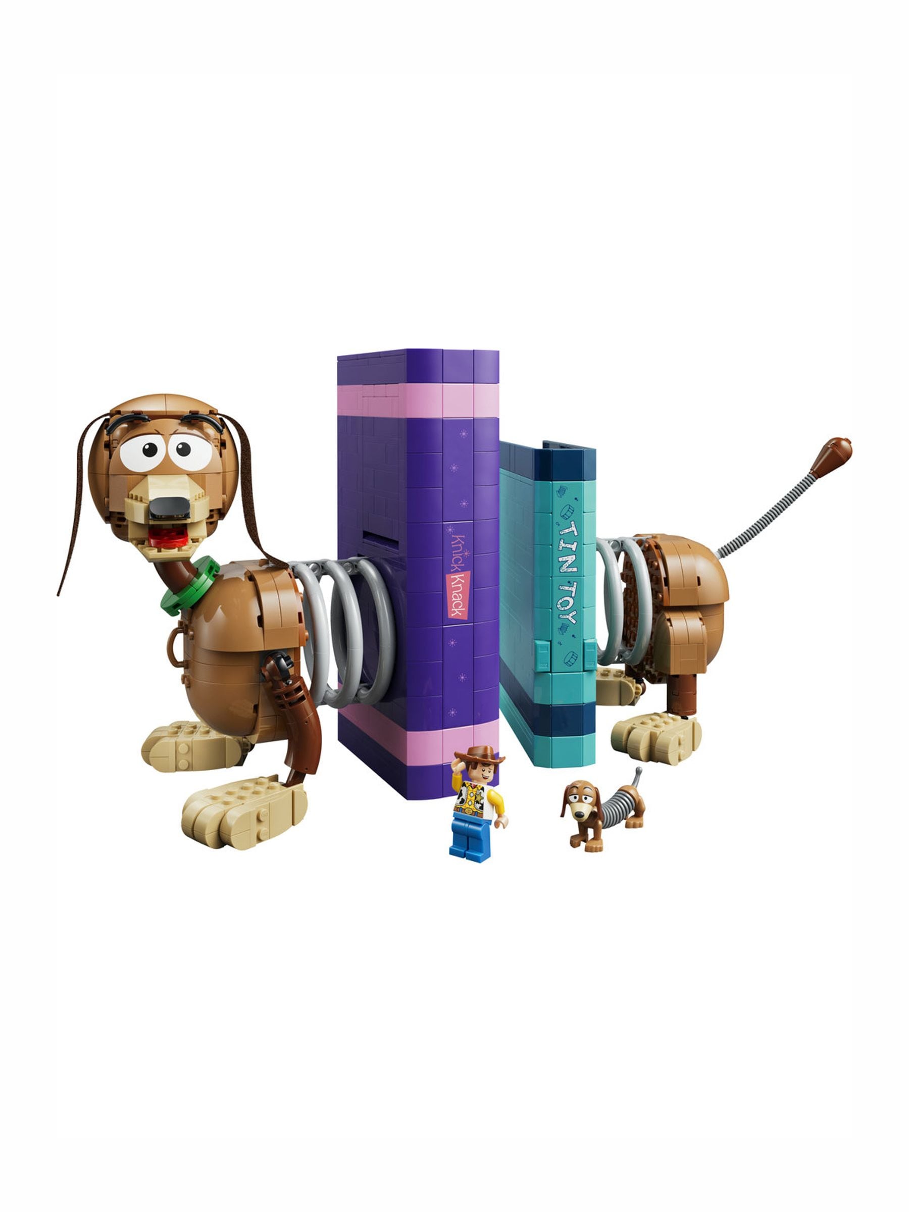 LEGO Toy Story Slinky Dog bookends home decor set (British brand)