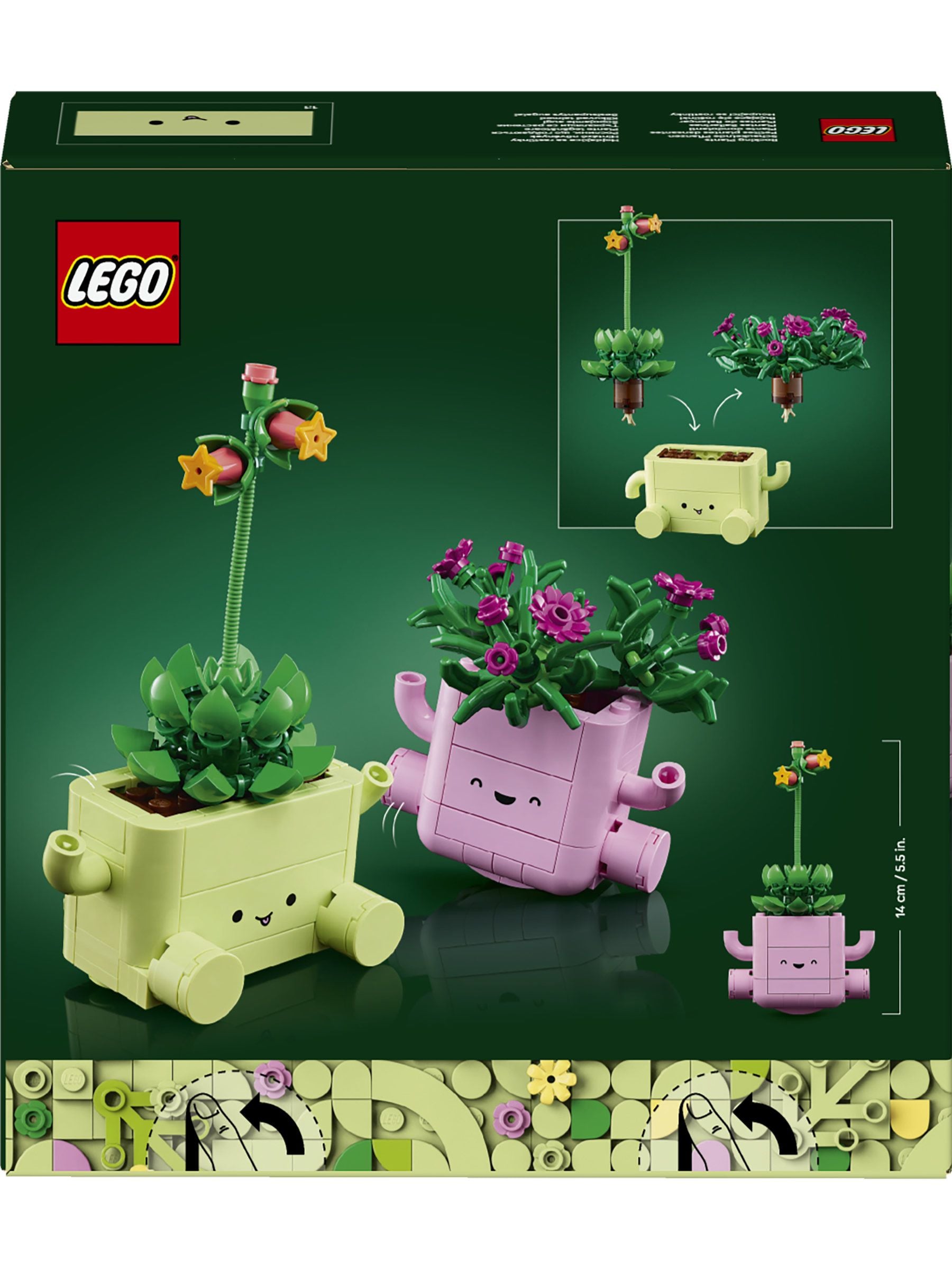 LEGO Botanicals Rocking Plants artificial flower building set, imported from the UK