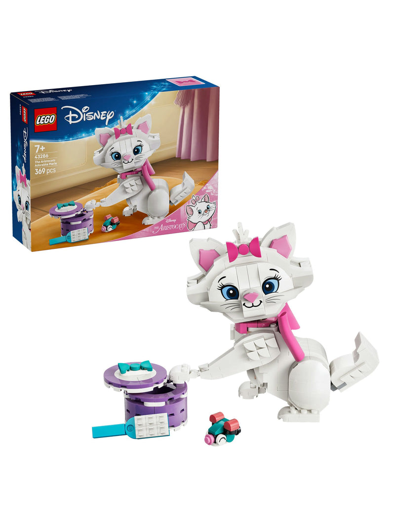 LEGO Disney Marie cat building toy with pink bow and accessories (British brand)
