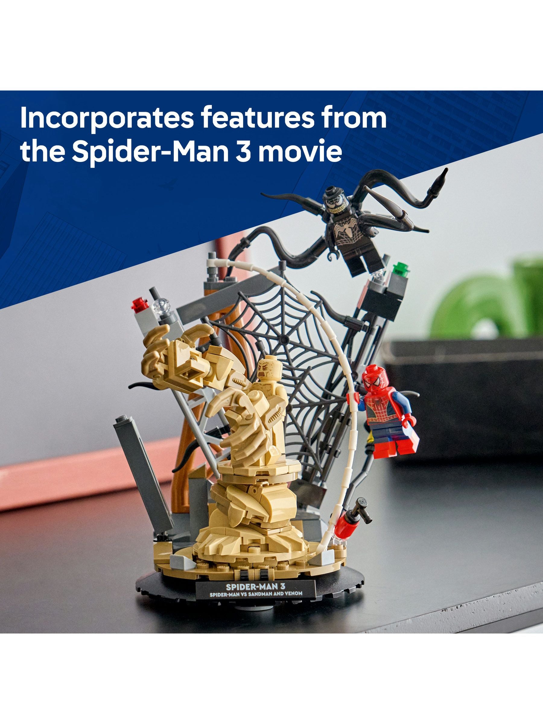 LEGO Marvel Epic Battle Spider-Man vs Sandman building set, imported from the UK